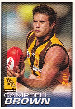 2005 Select Herald Sun AFL #86 Campbell Brown Front
